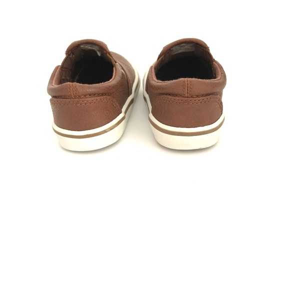 Circo Brown Leather Slip Ons - Picture 4 of 7